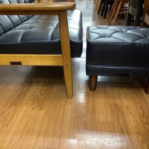 カリモク60 2シーターオットマン付き【トレファク 川越店】