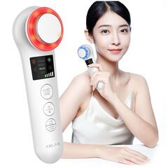 【特売53％OFF】ANLAN 温冷美顔器 目元 振動マッサージ...