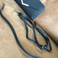 再値下👛美品お財布ポーチポシェットスマホ収納可能長財布HK WORKSLONDONの画像