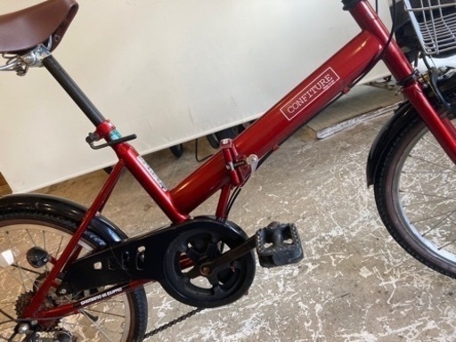 取引き中【カゴ付き】6段変速　20インチ　折りたたみ自転車　レッド