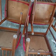 何十年か前の椅子 四脚（マツダ製）の画像