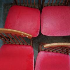 何十年か前の椅子 四脚（マツダ製）の画像