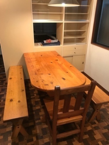 パイン材　ダイニングセット