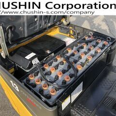 バッテリー　タイヤ新品　1.3トン　コマツ 電動フォークリフト 小旋回 FB13M-12　関東輸送費無料(条件有)　バッテリーフォークリフト の画像