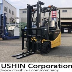 バッテリー　タイヤ新品　1.3トン　コマツ 電動フォークリフト ...