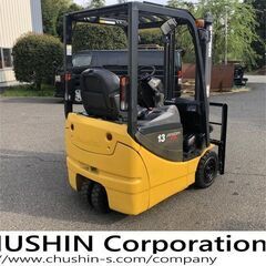 バッテリー　タイヤ新品　1.3トン　コマツ 電動フォークリフト 小旋回 FB13M-12　関東輸送費無料(条件有)　バッテリーフォークリフト の画像