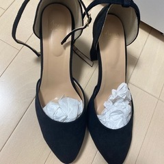 チャンキーヒール　パンプス