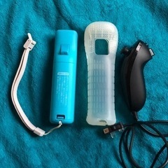 Wii　リモコン（青）＋シリコンカバー付　500円
