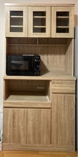 食器棚　冷蔵庫　電子レンジ　３点セット