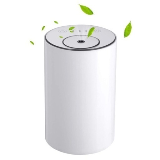 美品 アロマディフューザー ネブライザー式 白 正規品 充電式 静音 噴霧 ミスト量調整可 タイマー機能 水不要 車用 ヨガ室 ホテル