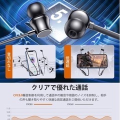 新品半額以下❗️ワイヤレスイヤホン 首かけイヤホン イヤホン ブルートゥース の画像