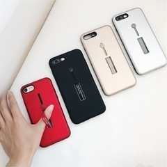 新品未使用　スマホスタンド＆リングベルト付iPhoneケース　iPhoneX / XSの画像