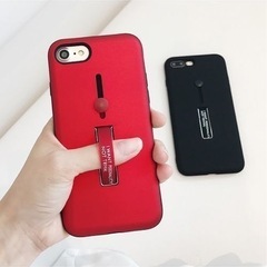 新品未使用　スマホスタンド＆リングベルト付iPhoneケース　iPhoneXS Maxの画像