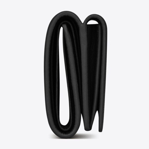 完売品 SAINT LAURENT サンローラン タイニーウォレット グレインレザー 財布 牛革 本革 黒 希少 正規品 ハイブランド