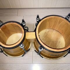 【中古】打楽器 ボンゴ ウッドブロック カウベルの画像