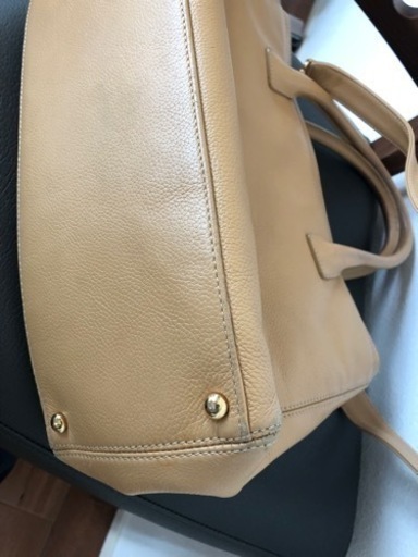 【CHANEL】シャネル、キャビアスキントート、ベージュ