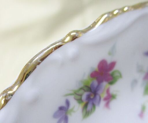 ROYAL ALBERT 廃盤 バイオレッタ カップ＆ソーサー 金彩 2客セット ロイヤルアルバート VIOLETTA ☆ 札幌市 北