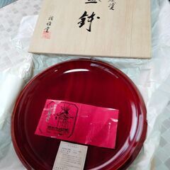 『#春慶塗』#飛騨高山・#木製丸盆(盛鉢）【新品】