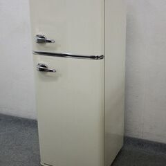 A-Stage S-cubism エスキュービズム WRE-2115W レトロ 冷凍/冷蔵庫 2ドア 114L ホワイト 2019年製   中古家電 店頭引取歓迎 R5702)