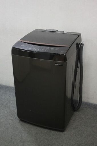 アイリスオーヤマ ブラックレーベル 全自動洗濯機 洗濯8.0㎏ 黒 IAW-T803BL 2020年製 IRIS OHYAMA  中古家電 店頭引取歓迎 R5703)