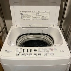 【受付中！】Hisense 洗濯機 HW-G55A-Wの画像