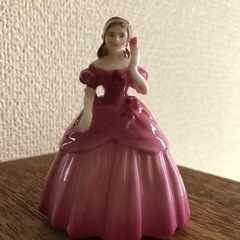 コールポート 高さ9cm 2個セット ミニチュア レディ フィギュリン 陶器人形の画像