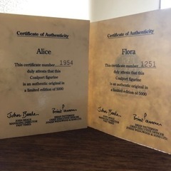 コールポート 高さ9cm 2個セット ミニチュア レディ フィギュリン 陶器人形の画像