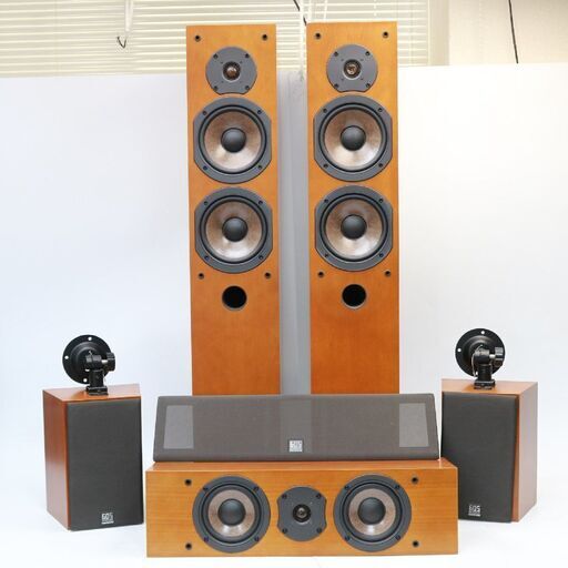 163)ONKYO D-605SR D-605F D-605C スピーカー 5点セット 2ウェイ・3スピーカー センター 2ウェイ・2スピーカー オンキョー オーディオ