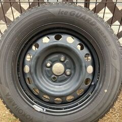 15インチ　バリ山スタッドレスタイヤ、ホイール4本セット　中古品　の画像
