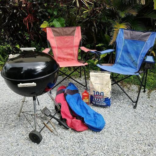 US.BBQグリル ガーデンチェアセット