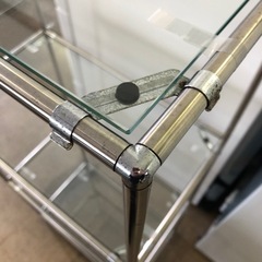 〇【引き取り限定】ディスプレイ用 3段ガラス棚 使用感あり ガラス外し可能の画像