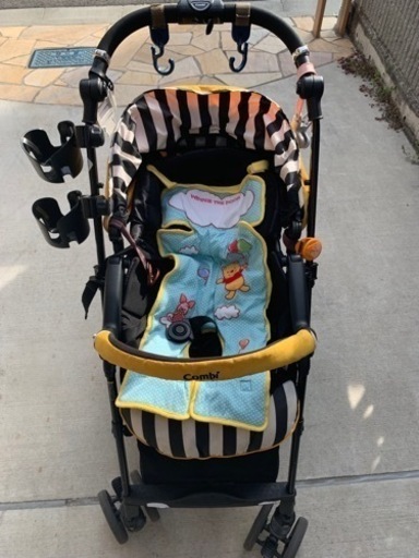 コンビ ホワイトレーベル スゴカルα 4キャス compact エッグショック HS ハニービーイエロー