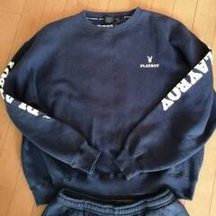 毛玉あり PLAYBOY スウェット LL 上下セットの画像