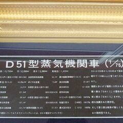 SUMISEKI 住石 D51型蒸気機関車 オブジェ 壁飾り 壁掛け模型 1/75 国鉄 デゴイチ デコイチ 苫小牧西店の画像