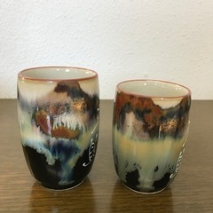 湯呑み　夫婦湯呑み　宮崎青島　未使用品　お茶　の画像