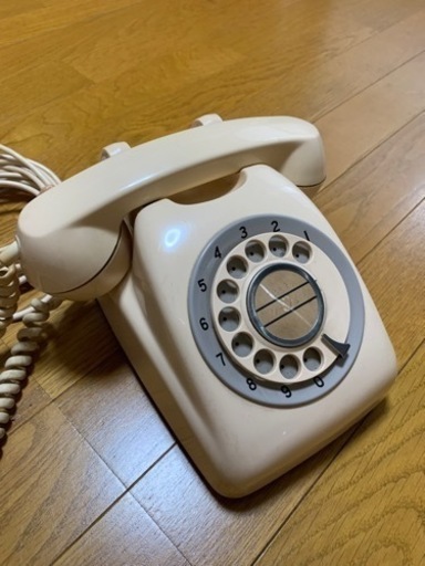 ピンク電話　黒電話　レトロ　美品