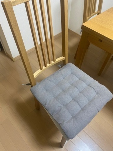 《4/21まで》［IKEA購入品］ダイニングセット　机・イス2脚