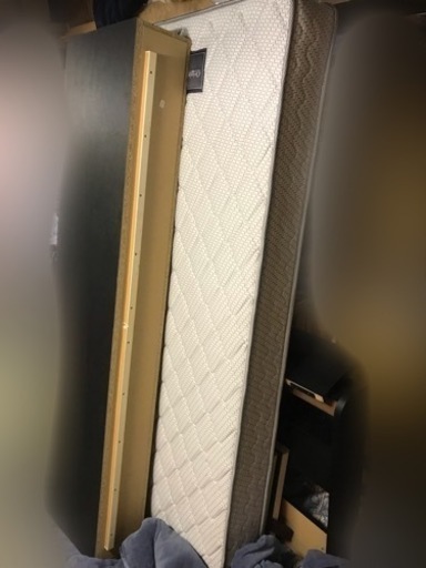 格安　シングルベット　引き出し収納付き　中古品
