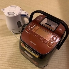 ポット、炊飯器、IHの画像