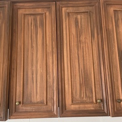 アンティーク風　キャビネット　扉１２枚セットの画像