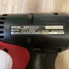 RYOBI 充電式ドライバドリル　BD−710の画像