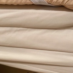 無印 脚付マットレス シングルベッドの画像