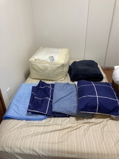ニトリ　セミダブルサイズ　寝具７点セット