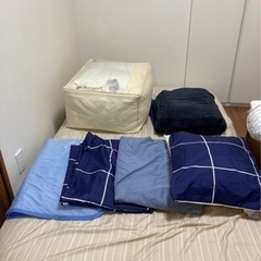 ニトリ　セミダブルサイズ　寝具７点セット
