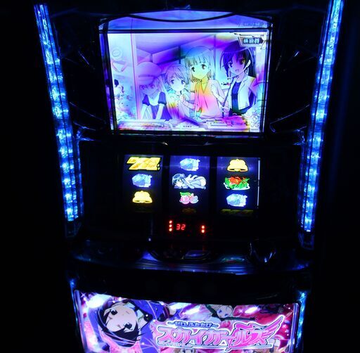 ●スロット実機●高砂　スカイガールズ　～ゼロ、ふたたび～　コイン不要機付き