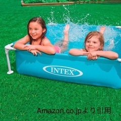 INTEXミニフレームプール 122×122×30cmの画像