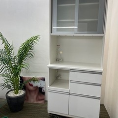 食器棚 キッチン収納 松田家具 リユース美品 激安 高級家具 89cm幅