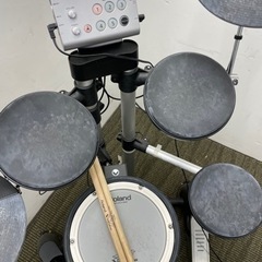 ☆ Roland ローランド 電子ドラム HD-1 ☆中古☆モニタースピーカー付き　激安の画像
