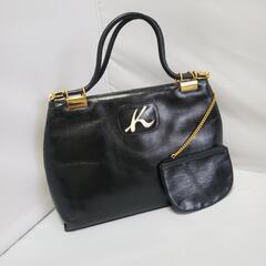値下げ！キタムラ レザーハンドバッグ　ポーチ付き！