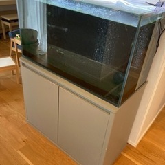 90cm水槽　飼育セット一式　水槽台つき